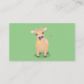 Carte De Visite Joli joli maillot de vache et dessin de fleurs (Dos)
