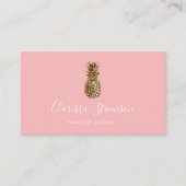 Carte De Visite Joli joli peintre de maquillage d'ananas chick (Devant)