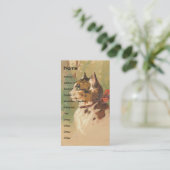 Carte De Visite Joli Kitty Vintage (Debout devant)