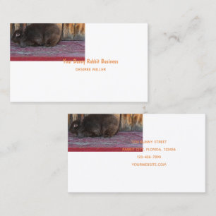 Carte De Visite Joli lapin lapin Brown