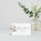 Carte De Visite Joli Lavender Peony Bloom (Debout devant)