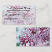 Carte De Visite Joli Lilacs pourpre (Devant / Derrière)