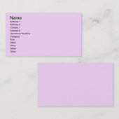 Carte De Visite Joli lilas (Devant / Derrière)