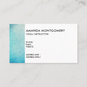 Carte De Visite Joli Mandala bleu Abstrait (Dos)