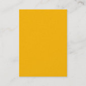 Carte De Visite Joli Monogramme jaune blanc perle Premium (Dos)