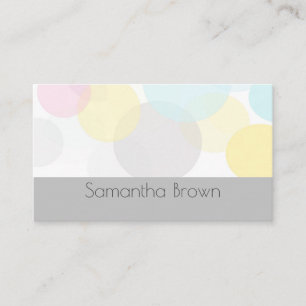 Carte De Visite joli motif pastel abstrait personnalisé moderne