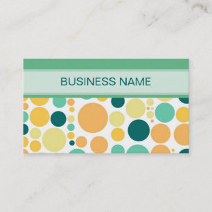 Carte De Visite Joli Motif Pois et bleu clair