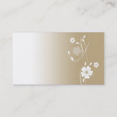 Carte De Visite Joli ours brun en peluche (Dos)