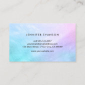 Carte De Visite Joli Pastel Mère de Pearl Elegant (Dos)