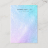 Carte De Visite Joli Pastel Mère de Pearl Elevage Élégant (Dos)