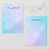 Carte De Visite Joli Pastel Mère de Pearl Elevage Élégant (Devant / Derrière)