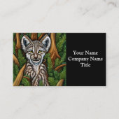 Carte De Visite Joli Petit Lynx Kitten adorable (Devant)
