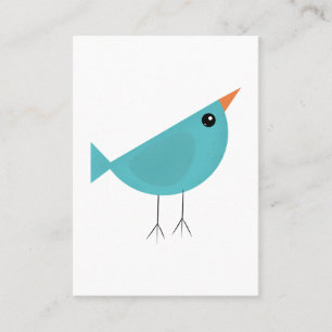 Carte De Visite Joli petit oiseau bleu