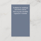 Carte De Visite Joli pianiste aquarelle Art (Dos)