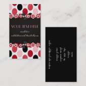 Carte De Visite Joli pois (Devant / Derrière)