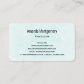 Carte De Visite Joli porc vert Fairytale dans une jolie beauté (Dos)