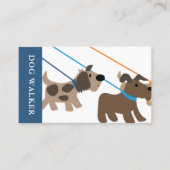 Carte De Visite Joli professionnel chien Walker animal de compagni (Devant)