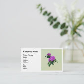 Carte De Visite Joli Rhododendron rose (Debout devant)