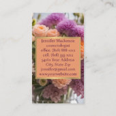 Carte De Visite Joli rose et rose pourpre Rose AI généré (Dos)