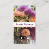 Carte De Visite Joli rose et rose pourpre Rose AI généré (Devant)