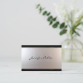 Carte De Visite Joli Script manuscrit Design moderne Attirant (Debout devant)