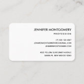 Carte De Visite Joli tournesol Jaune & Motif vert (Dos)