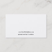 Carte De Visite Joli wedding planner de mariages (Dos)