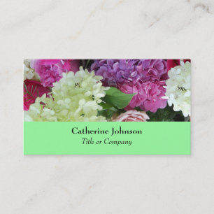 Carte De Visite Joli Wedding planner ou fleuriste