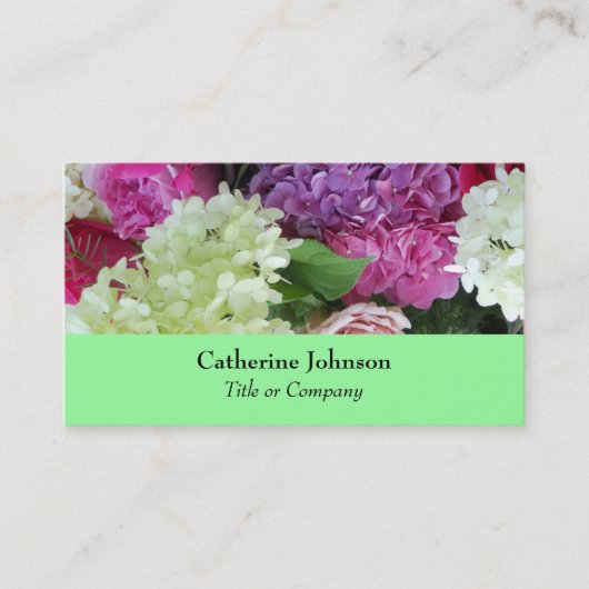 Carte De Visite Joli Wedding planner ou fleuriste (Devant)