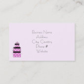 Carte De Visite Jolie boutique de forfaits (Dos)