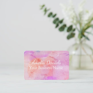 Carte De Visite Jolie couleur rose rose pâle