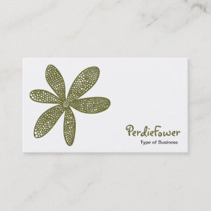 Carte De Visite Jolie fleur - Drab d'olive 666633