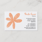 Carte De Visite Jolie Fleur - Peach FF9966 (Dos)