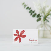 Carte De Visite Jolie Fleur - Ruby Red 990000 (Debout devant)