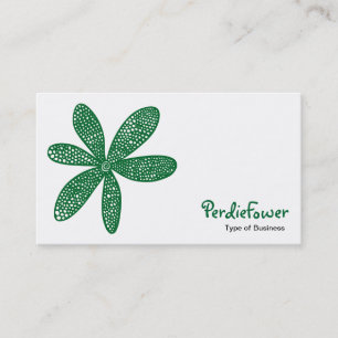 Carte De Visite Jolie Fleur - Vert Forêt 006633