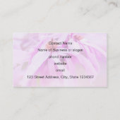 Carte De Visite Jolie floraison rose (Dos)