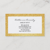 Carte De Visite Jolie frontière d'étincelle de parties (Dos)