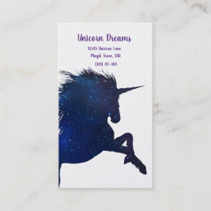 Carte De Visite Jolie Galaxy Unicorn