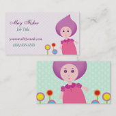 Carte De Visite Jolie Lana Lea Traverse Les Fleurs (Devant / Derrière)