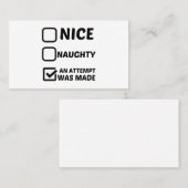 CARTE DE VISITE JOLIE NEUGHTY UNE TENTATIVE A ÉTÉ FAITE (Devant / Derrière)