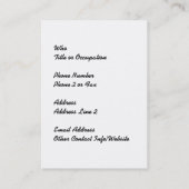 Carte De Visite Jolie nymphe féerique dans les roses (Dos)