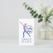 Carte De Visite Jolie Parties scintillant rose Glam Dance Studio M (Debout devant)
