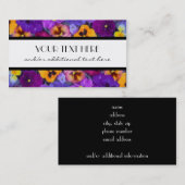 Carte De Visite Jolie pensée (Devant / Derrière)