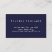 Carte De Visite Jolie pierre bleue et Turquoise Agate Geode sur bl (Dos)