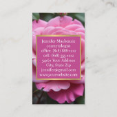 Carte De Visite Jolie rose rose IA générée (Dos)