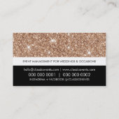 Carte De Visite JOLIE SMART moderne simple mignon parties scintill (Dos)