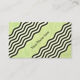 Carte De Visite Jolie Vagues noir blanc trans. + votre dos et votr