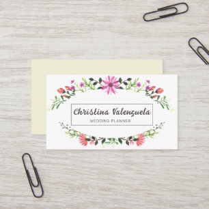 Carte De Visite Jolie Wedding planner florale