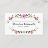 Carte De Visite Jolie Wedding planner florale (Devant)