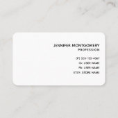 Carte De Visite Jolies fleurs bleues sur Arrière - plan rose (Dos)